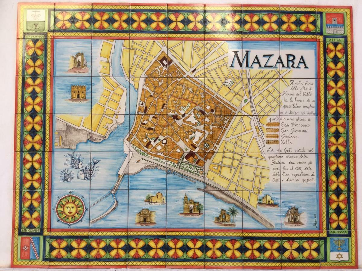 Case Vazzana - Cortile Sant'Agostino Mazara del Vallo Eksteriør bilde
